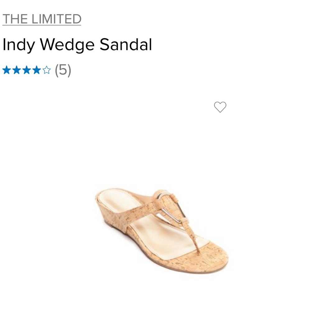 The Limited Indy Thong Sandal size 9.5 in cork
Never worn